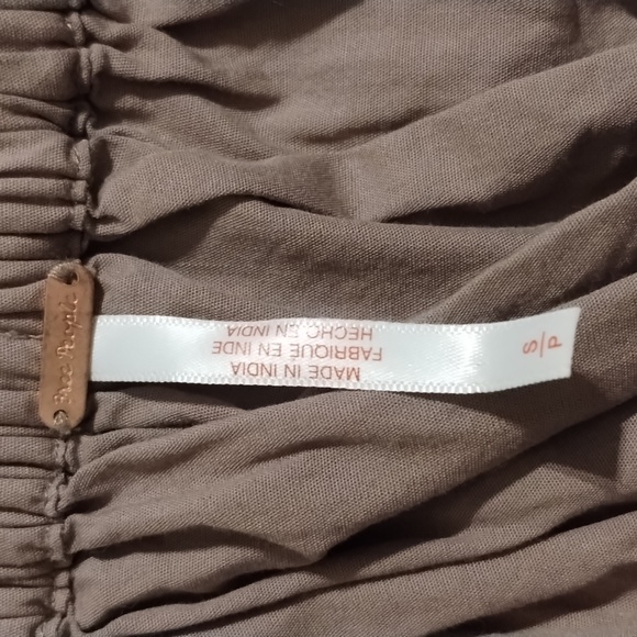 Free People Lowen Midi Skirt Dusted Cocoa S - Picture 6 of 6